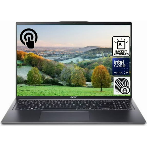 Acer Swift Go 16 inch Touchscreen Laptop ,Intel Core Ultra 9-185H Processor,32GB RAM 4TB PCIe SSD,Backlit Keyboard,Fingerprint Reader,Windows 11
