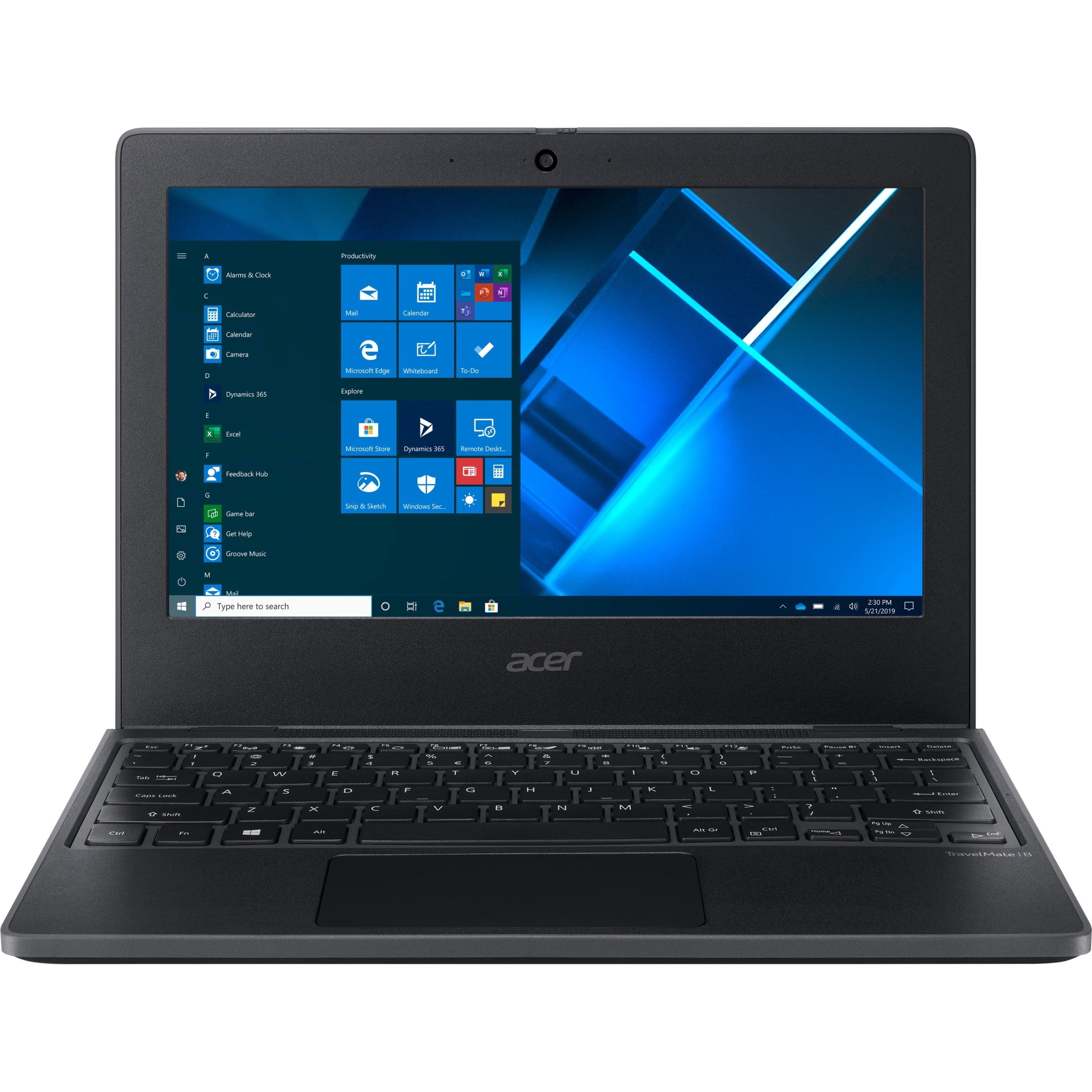 Acer TravelMate B3 11.6" Laptop, Intel Celeron N4120, 8GB RAM, 128GB SSD, Windows 10 Pro Education, Shale Black, TMB311-31-C7D6