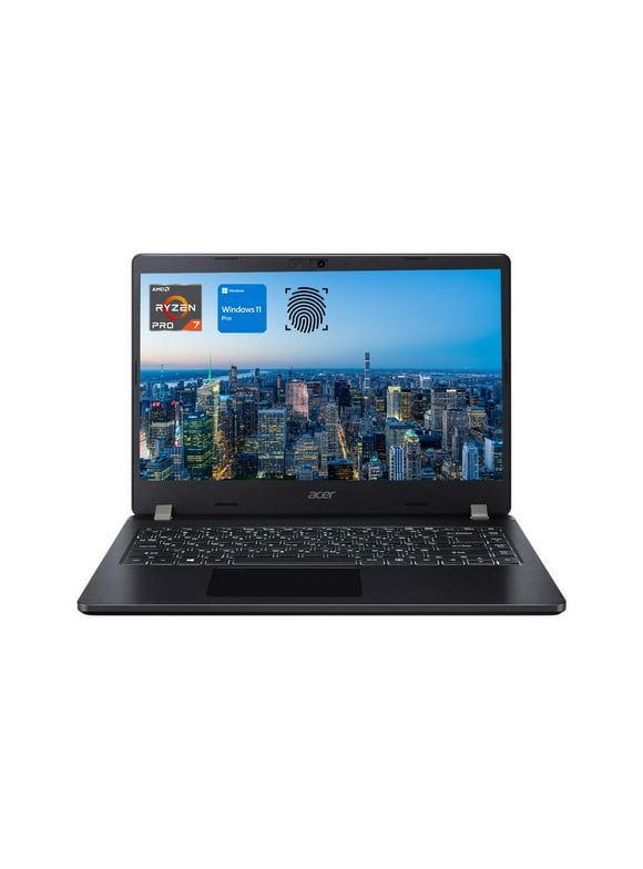Acer TravelMate P2 Business Laptop, AMD Ryzen 7 PRO 5850U (Beat i7-1165G7), 14" FHD Display, 16GB RAM, 1TB SSD, FP Reader, Backlit KB, SD Card Reader, Privacy Cam, Wi-Fi 6, HDMI, Win 11 Pro, Black