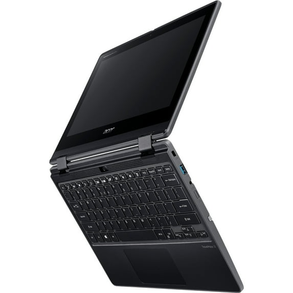 Acer TravelMate Spin B3 11.6" FHD 2-in-1 Touchscreen Laptop, Intel Celeron N4120, 4GB RAM, 128GB SSD, Windows 10, Black, TMB311RN-31-C4SU