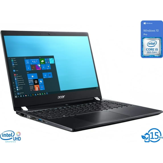 Acer TravelMate X3 Notebook, 14" IPS FHD Display, Intel Core i5-8250U Upto 3.4GHz, 16GB RAM, 2TB SSD, HDMI, VGA, Card Reader, Wi-Fi, Bluetooth, Windows 10 Pro