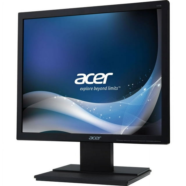 Acer V176L 17" LED LCD Monitor - 5:4 - 5 ms - Adjustable Display Angle - 1280 x 1024 - 16.7 Million Colors - 250 Nit - SXGA - DVI - VGA - 13 W - Black - EPEAT Gold, TCO