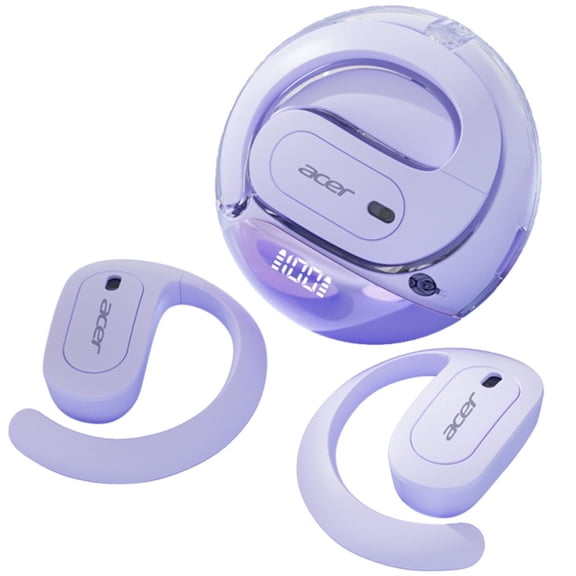 Acer Wireless Earbuds Bluetooth Headphone Sport, Ultra-Comfort Lightweight Design Robust Bass, Purple