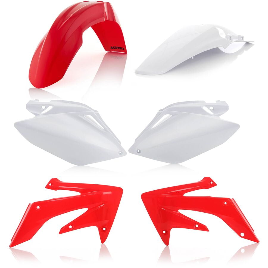 Paramotore Laterale Acerbis Originale Per Honda CRF 250R Anni 2006-2009. Ricambio In Plastica, Colore Nero, Laterale Sinistro.