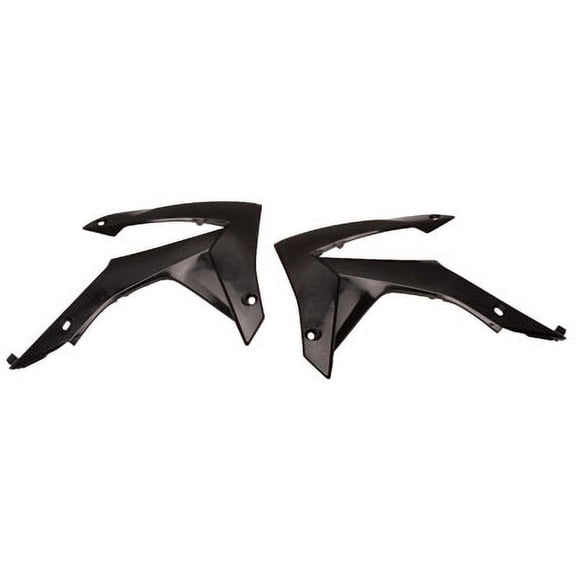 Acerbis Black Plastic Radiator Shrouds/Scoops (2314370001)