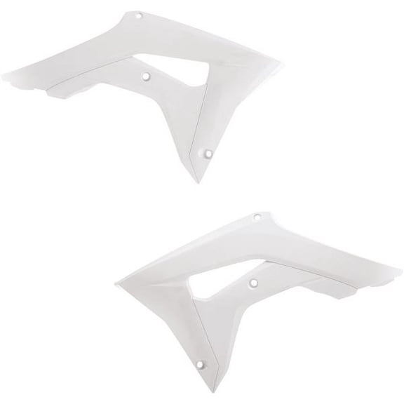 Acerbis White Plastic Radiator Shrouds/Scoops (2630660002)
