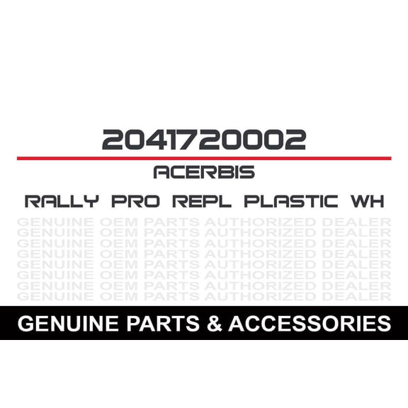 Acerbis Rally Pro White Handguards (2041720002)