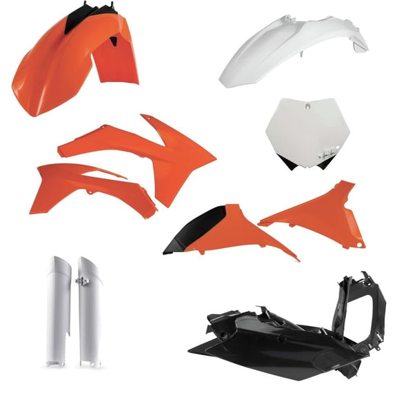 Acerbis  2205282882; Plastic Kit Orange