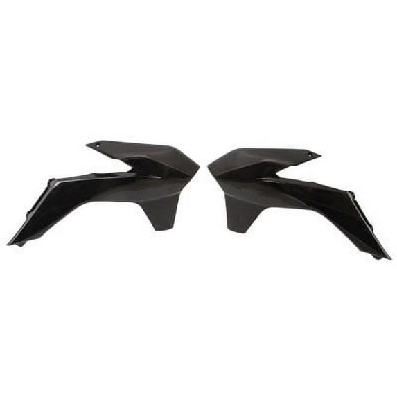 Acerbis Black Plastic Radiator Shrouds/Scoops (2314250001)