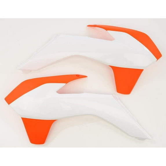 Acerbis 2314255321 Radiator Shroud Orange/White