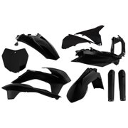 Acerbis Full Plastic Kit - Black - KTM SX/XC 125/150/250/SX-F/XC-F 2015-2016 - Front & Rear Fenders, Side Panels, Radiator Shrouds 2403090001