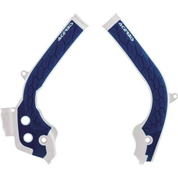 Acerbis X-Grip White/Blue Frame Protectors (2449531029)
