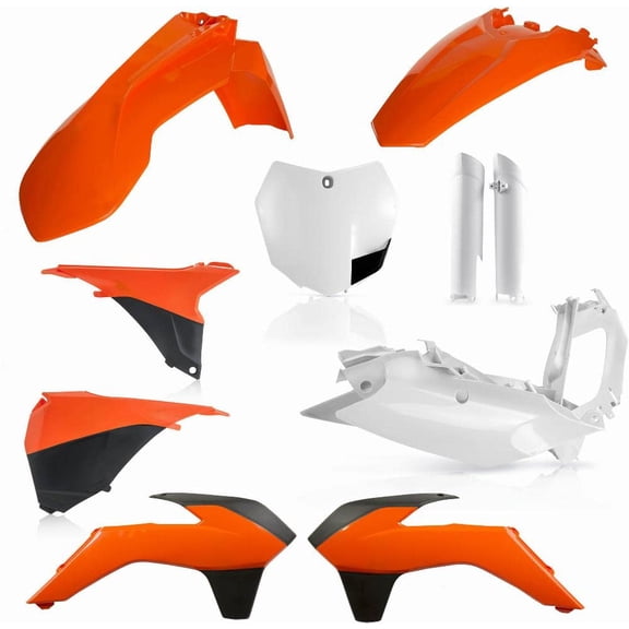 Acerbis 2449585226 Full Plastic Kit Orange