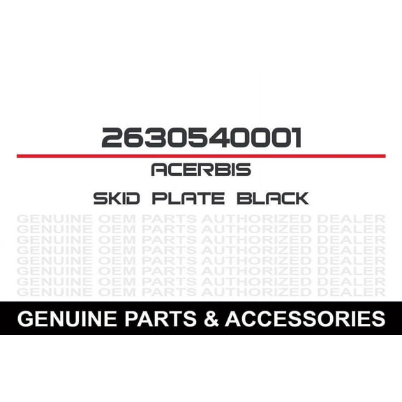 Acerbis 2630540001 Skid Plate Black