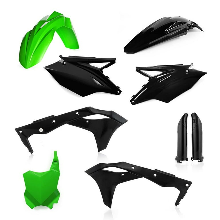 Acerbis 2685821089 Full Plastic Kit - Green/Black - Walmart.com