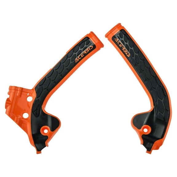 Acerbis X-Grip Orange/Black Frame Protectors (2686045225)