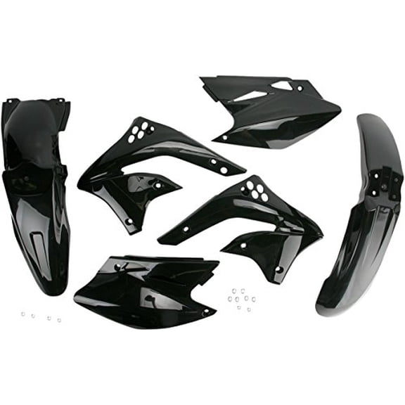 Acerbis Black Body Plastic Kit MPN# 2041060001 KX450F 2006-2008