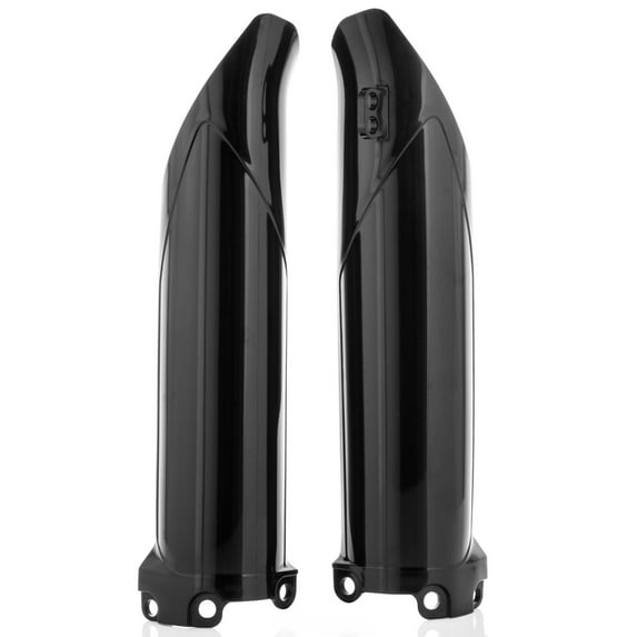 Acerbis Black Lower Plastic Front Fork Covers (2982550001)