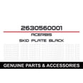thumbnail image 1 of Acerbis Black Plastic Skid Plate for 17-18 TC 250/250 SX (2630560001), 1 of 2