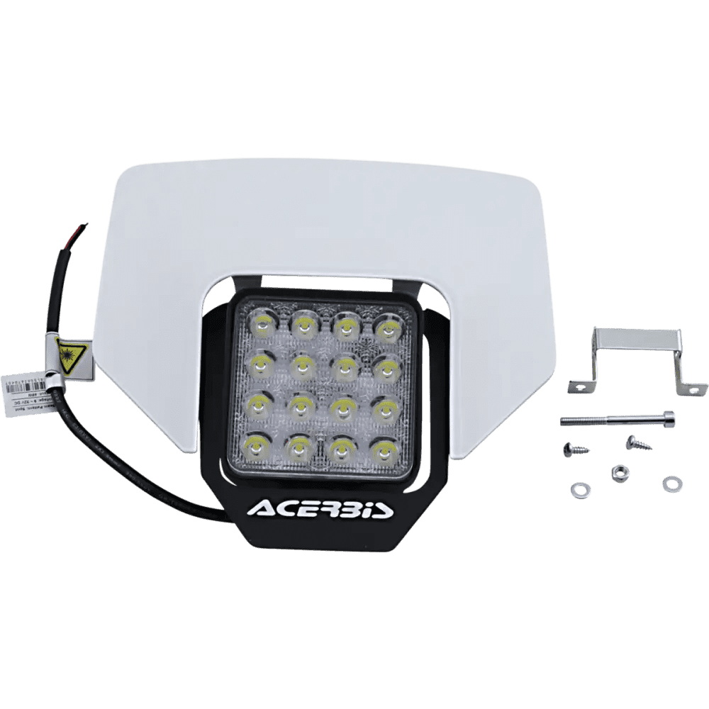 Acerbis VSL LED Headlight w/White Plastic Mask (2780480002)