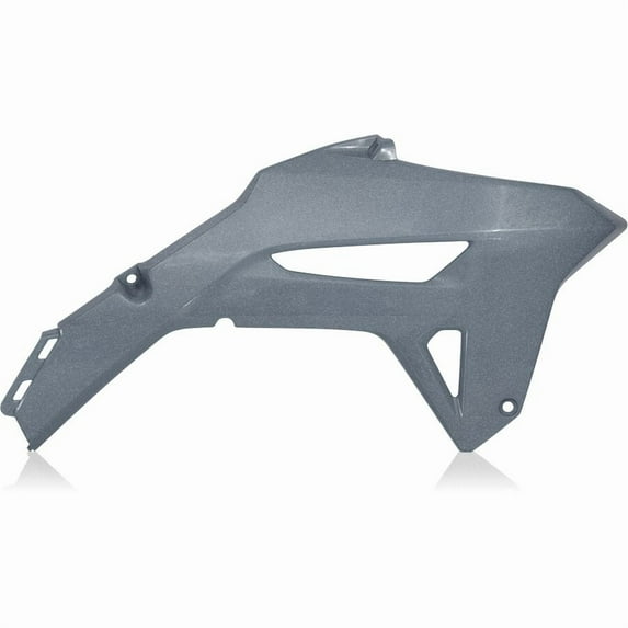 Acerbis Metallic Gray Plastic Radiator Shrouds/Scoops (2858867297)