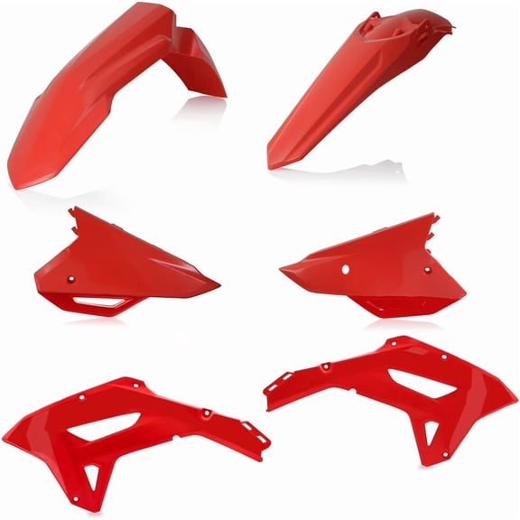 Acerbis Plastic Kit Compatible with 21-22 HONDA CRF450RX (Red)