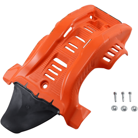 Acerbis 2736365225 Plastic Offroad Skid Plate with Linkage Guard 16 KTM Orange/Black