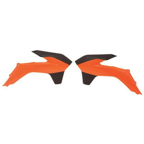 Acerbis Radiator Scoops Black/Orange for KTM 150 SX 2013-2015
