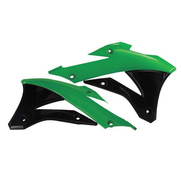 Acerbis Radiator Scoops Green/Black for Kawasaki KX100 2014-2018