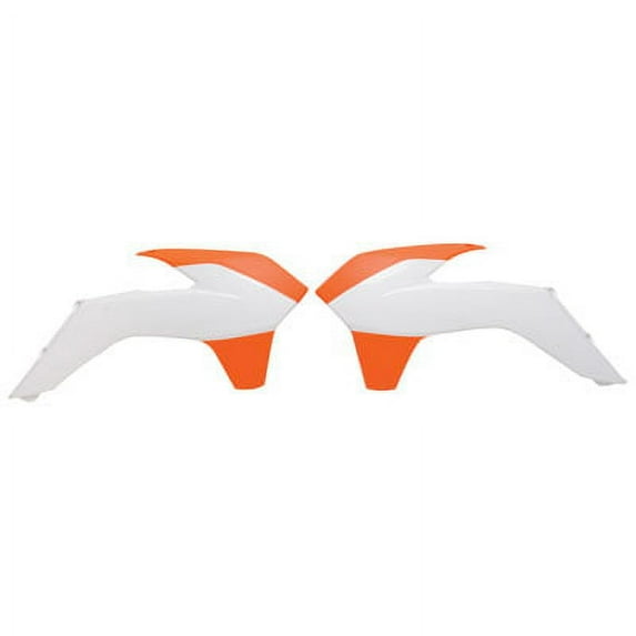 Acerbis Radiator Scoops White/Orange for KTM 200 XC-W 2014-2016