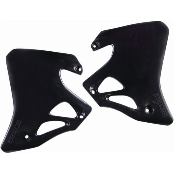 Acerbis Black Plastic Radiator Shrouds/Scoops (2071250001)
