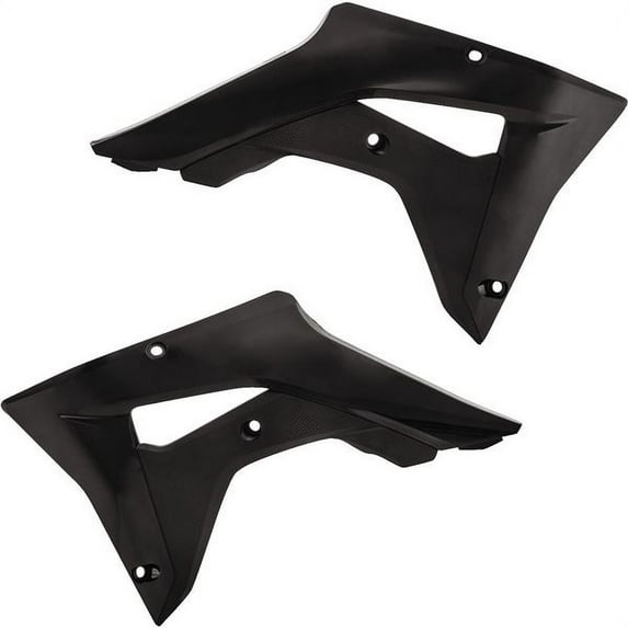 Acerbis Black Plastic Radiator Shrouds/Scoops (2645450001)