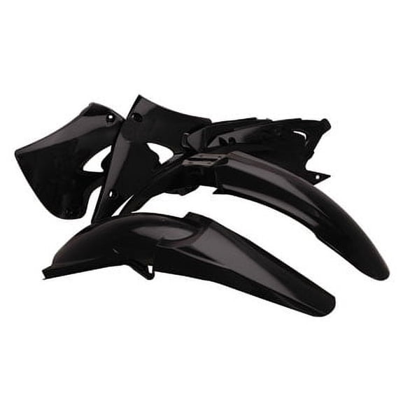 Acerbis Replica Plastic Kit Black for Kawasaki KX125 2003-2005