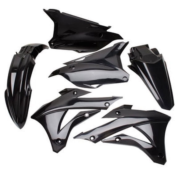 Acerbis Replica Plastic Kit Black for Kawasaki KX85 2014-2018