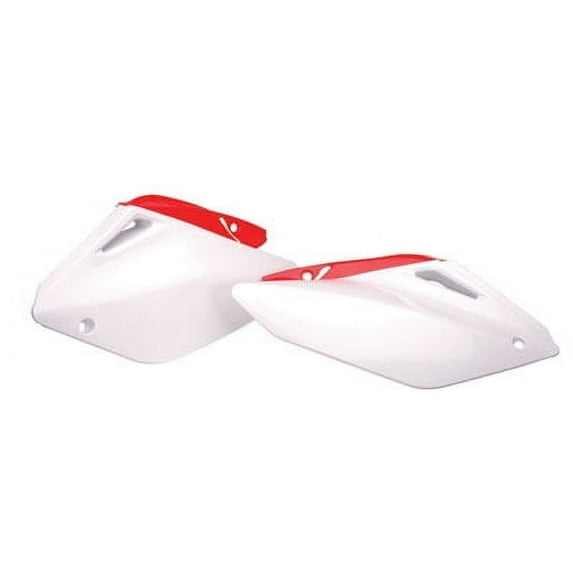 Acerbis Side Panels White/Red for Honda CRF250R 2004-2005