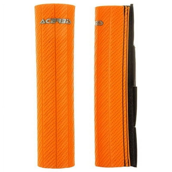 Acerbis Upper Fork Guards Orange for ATK 605 Dual Sport 1997-1998
