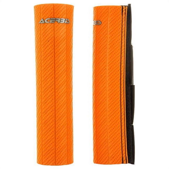 Acerbis Upper Fork Guards Orange for Kawasaki KDX400 1979-1980