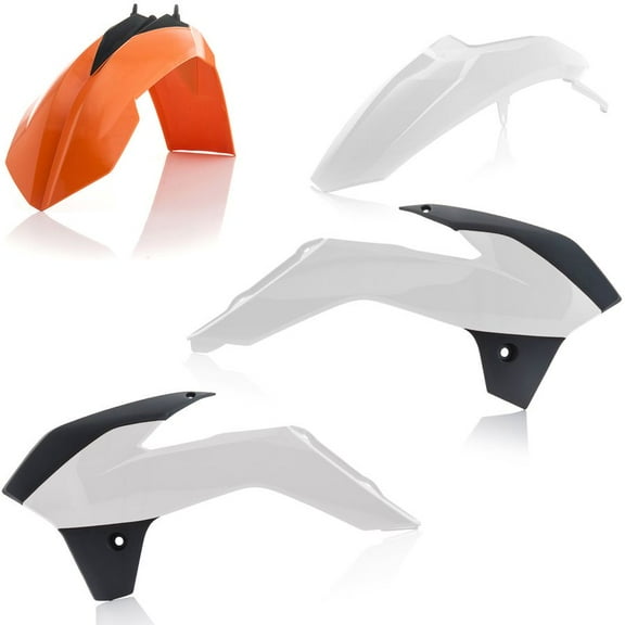 Acerbis White/Black Complete Plastic Body Kit (2314325569)