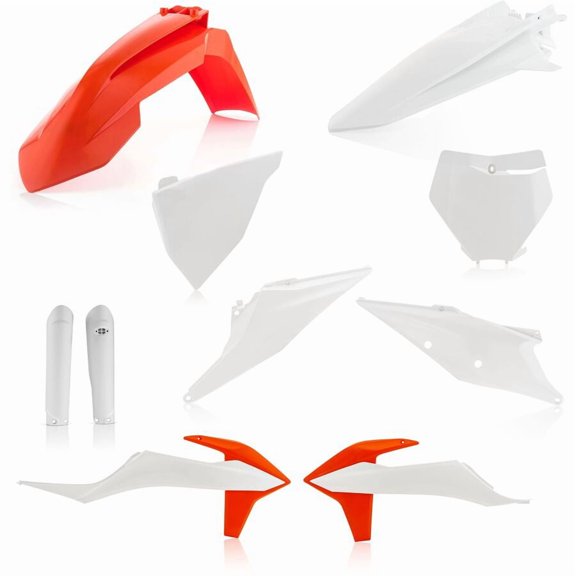 Acerbis White/Orange 22 Full Plastic Body Kit (2726497428)