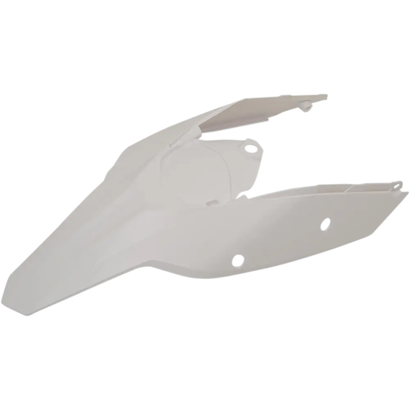 Acerbis White Plastic Rear Fender w/Side Cowling (2113830002)