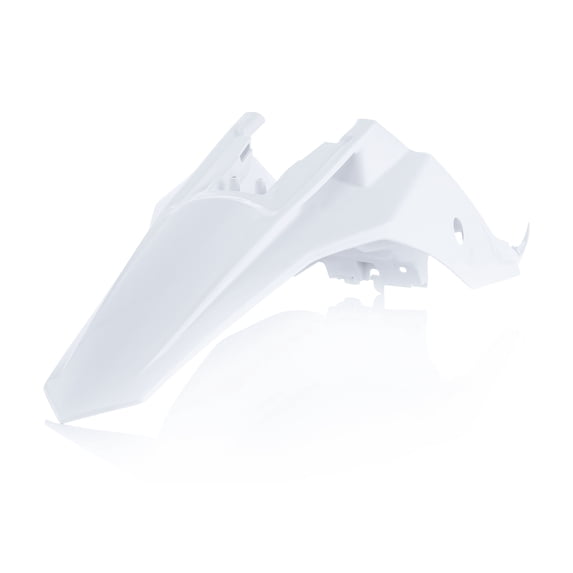 Acerbis White Plastic Rear Fender w/Side Cowling (2449666811)