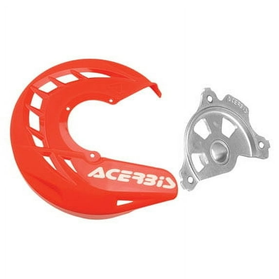 Acerbis X-Brake Front Disc Cover with Mounting Kit Red For Kawasaki
