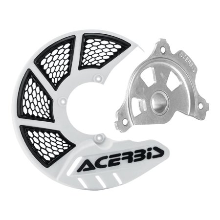 Acerbis 1655270141 X-Brake Vented Front Disc Cover with Mounting Kit - White/Black