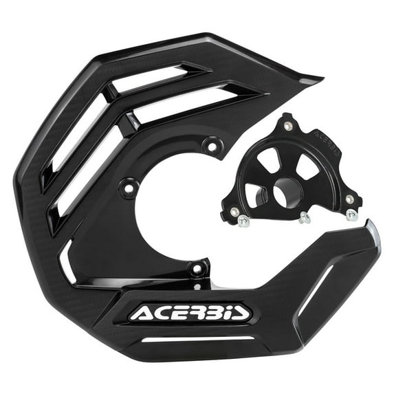 Acerbis X-Future Front Disc Cover with Mounting Kit Black with Black Mount