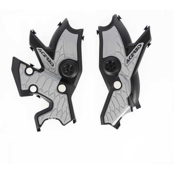Acerbis X-Grip Frame Protectors | Silver/Black | '19-25 Tenere 700 (2911461001)
