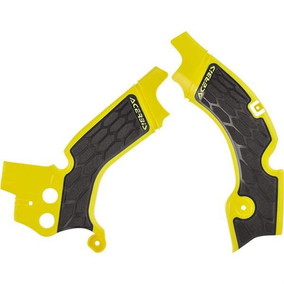 Acerbis X-Grip Yellow/Black Frame Protectors (2630531017)