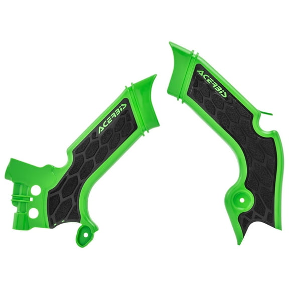 Acerbis X-Grip Frame Guards Green/Black For Kawasaki KX450 2019-2023
