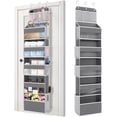 thumbnail image 1 of AcerichFad Over the Door Organizer Storage, 1 Pack 6 Layer 8 Mesh Side Pockets Large Capacity Storage Closet Organizer Clear Window Kids Toys Shoes Diapers, 1 of 8
