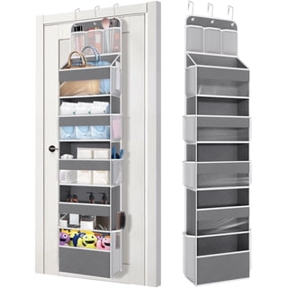AcerichFad Over the Door Organizer Storage, 1 Pack 6 Layer 8 Mesh Side Pockets Large Capacity Storage Closet Organizer Clear Window Kids Toys Shoes Diapers