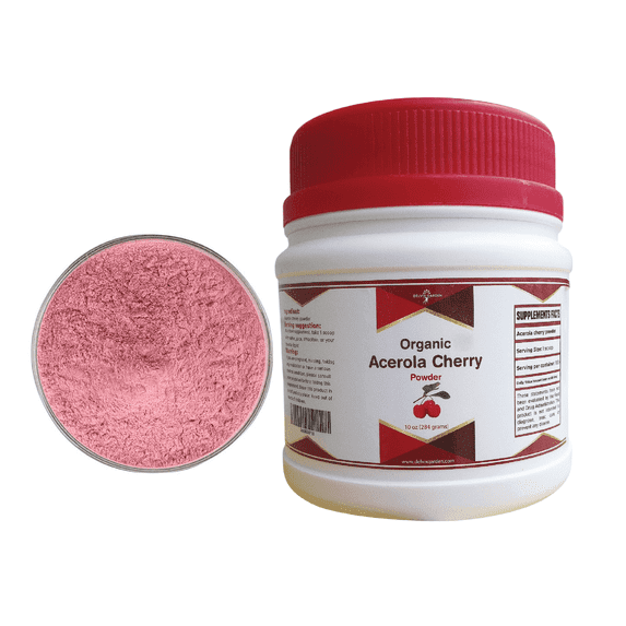 Acerola Cherry Powder 10 oz – Vibrant Red Superfruit for Smoothies, Baking & Desserts